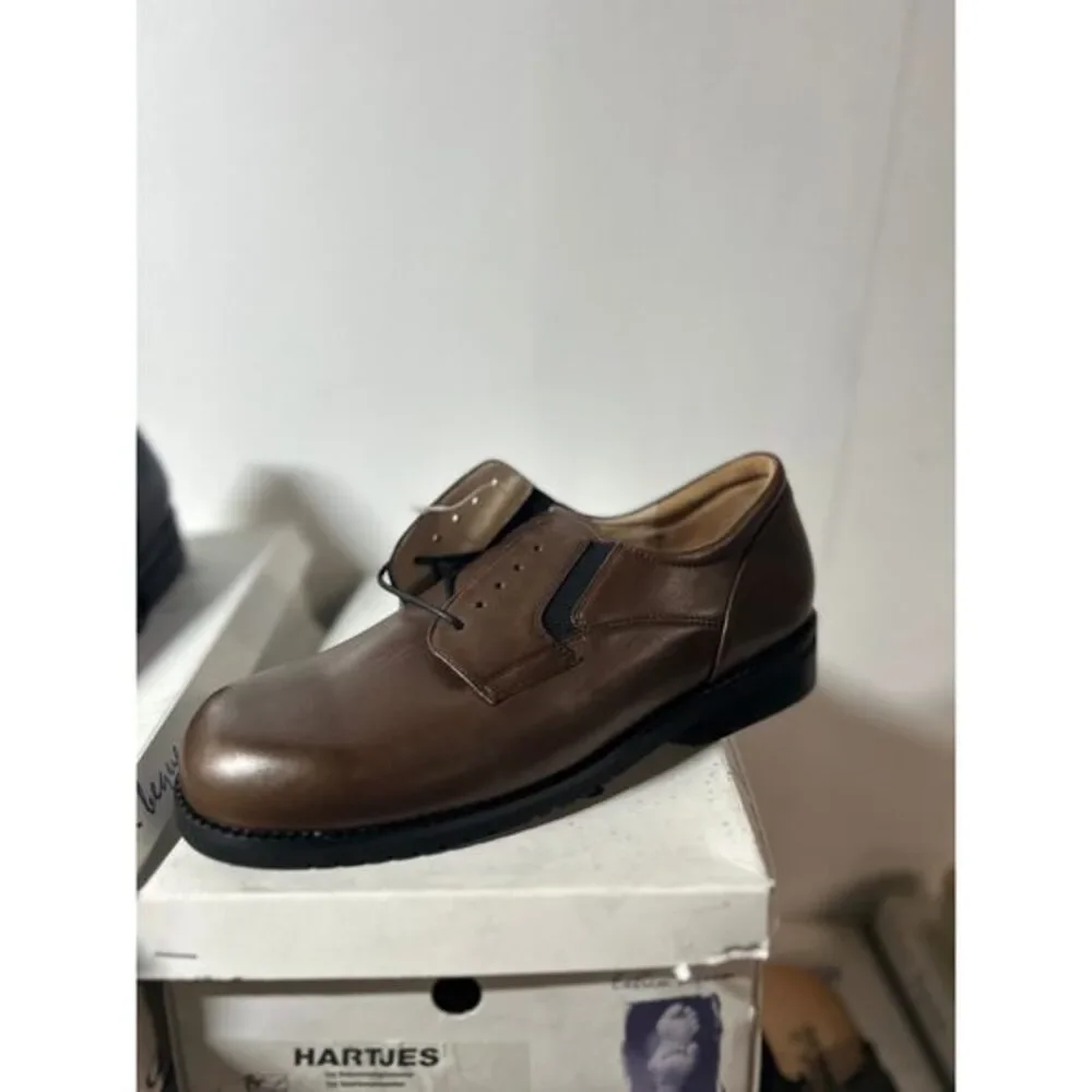 Vintage Hartjes Men's Terracotte Brown Leather Derby 15163‎ - Picture 2 of 4